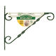 Green hanging basket bracket (12in.-14in.) 