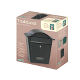 Traditional black post box 