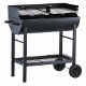 Portable party grill barbecue (black)