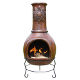 Large Traditional Mexican clay Chimenea Girasol