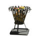 Round firebasket with grill	