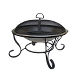Medium steel firebowl with mesh cover (45cm) 