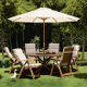 Wyevale Provence 1.5m 6 seater set with lazy susan 