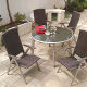 Kettler Melange 4 seater set with glass table