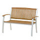 Hamlet Itauba aluminium bench (1.25m)