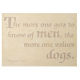 The more one gets - cream plaque