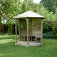 Premium timber gazebo with hexagonal base (2.3m) 