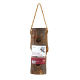 Wild bird feeding log with suet balls