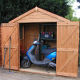 Halls Pent 6x4 double door wooden garden store