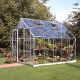 Halls Magnum 10x8 aluminium greenhouse. Toughened glass