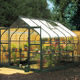 Halls Supreme 10x8 double door aluminium greenhouse. Toughened glass