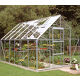 Halls Popular 12x8 aluminium greenhouse. Horticultural glass