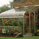 Halls Silverline 10x6 lean-to aluminium greenhouse. Toughened glass 